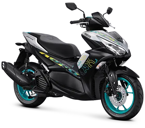 Yamaha Aerox 155 VVA Silver Cyan